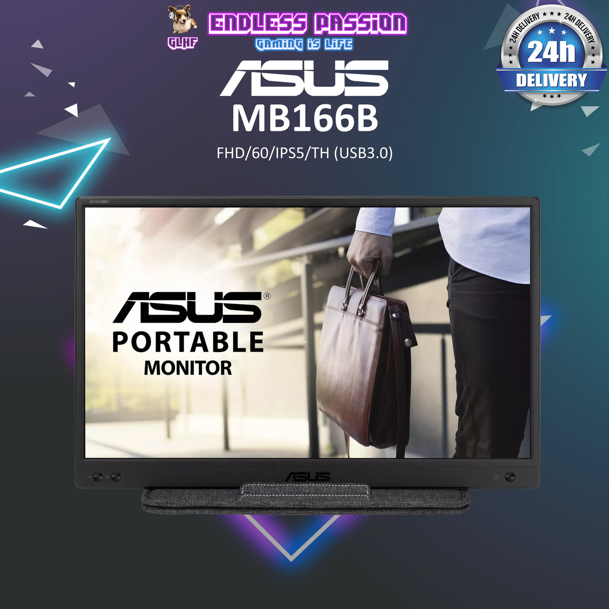 ASUS ZenScreen MB166B 16 Inch Portable Monitor