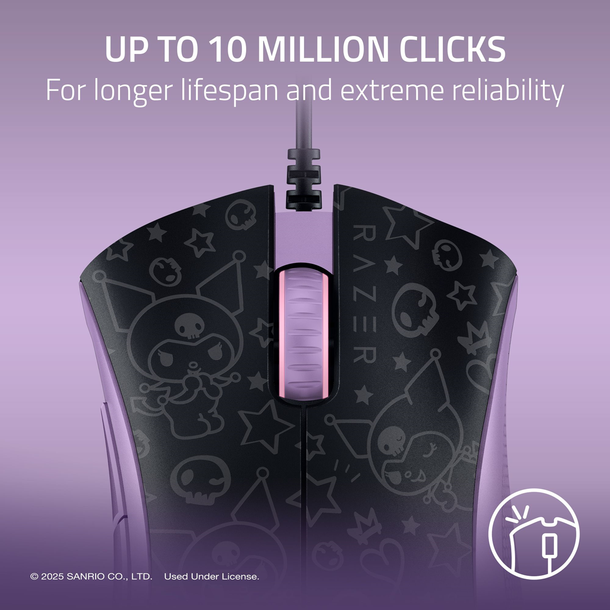 Razer DeathAdder Essential & Goliathus Mouse Mat Bundle - Kuromi Edition