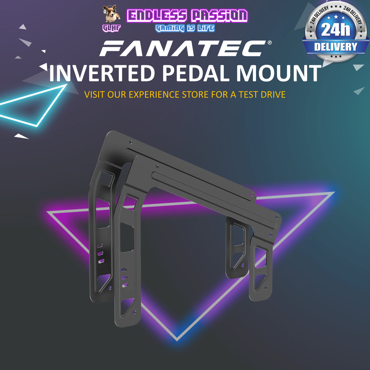 Fanatec ClubSport GT Cockpit Inverted Pedal Mount - CRD-9900021-WW