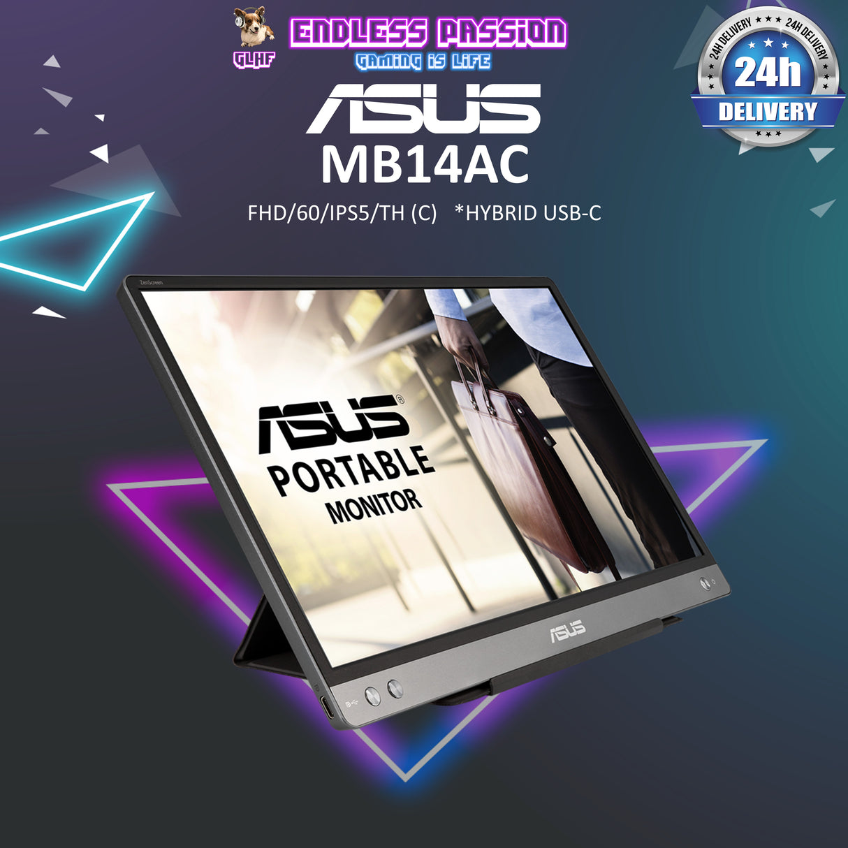ASUS ZenScreen MB14AC 14 Inch Portable Monitor