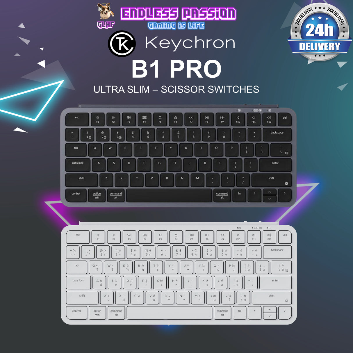 Keychron B1 Pro Ultra-Slim Wireless Keyboard