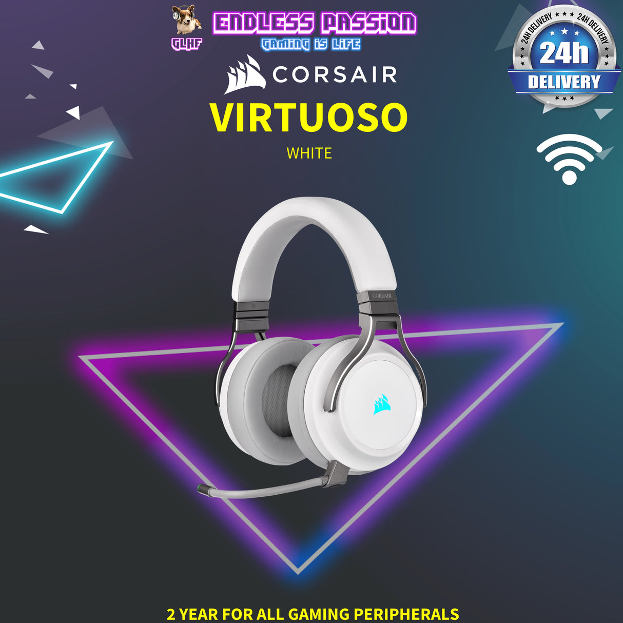 Corsair Virtuoso RGB Wireless High-Fidelity Gaming Headset