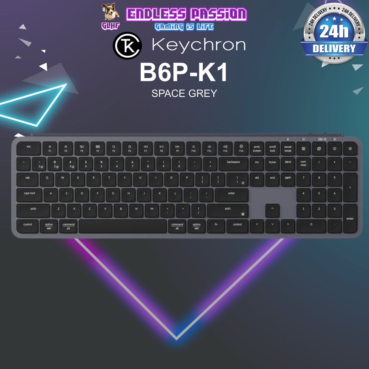 Keychron B6 Pro Ultra-Slim Wireless Keyboard