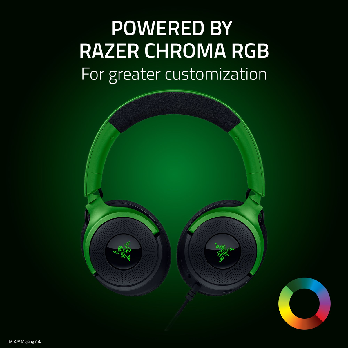 Razer Kraken V4 X - Wired Gaming Headset - Minecraft Edition