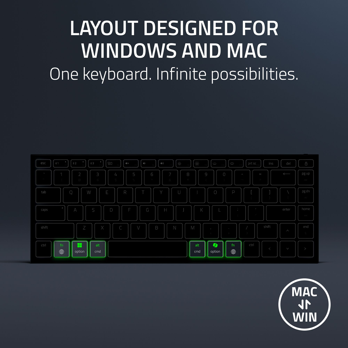 Razer Joro Portable Wireless Keyboard - US Layout