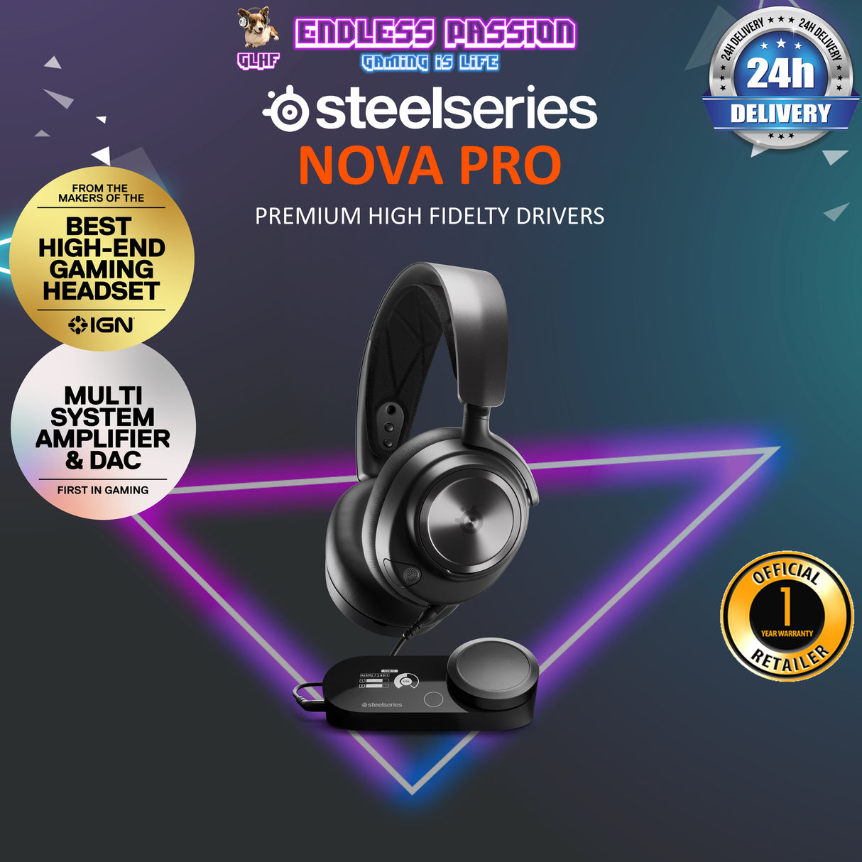 SteelSeries Arctis Nova Pro Wired Gaming Headset