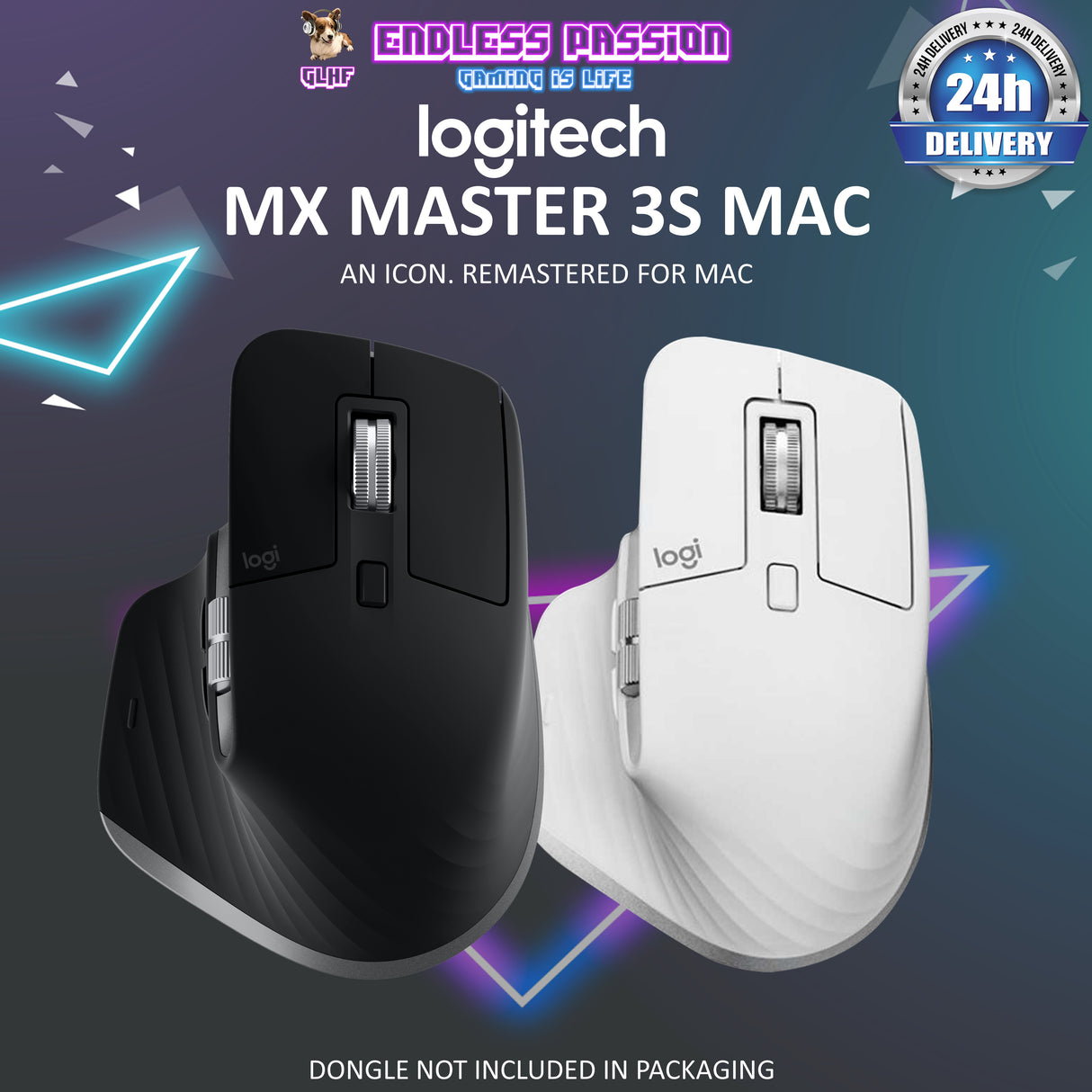 Logitech MX Master 3S for Mac Performance Wireless Mouse