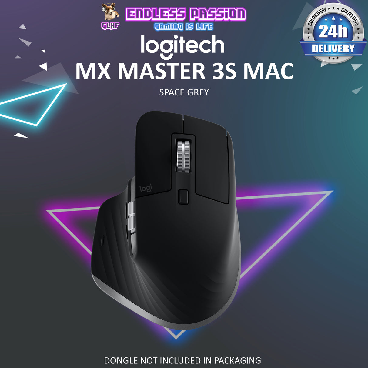 Logitech MX Master 3S for Mac Performance Wireless Mouse