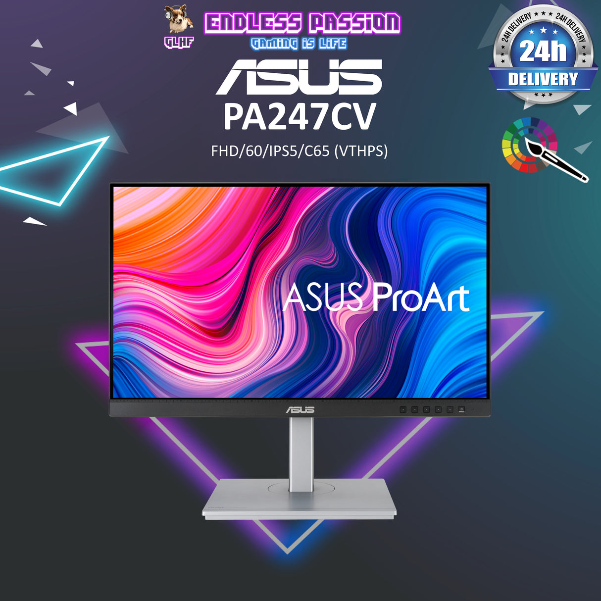 ASUS ProArt Display PA247CV 24 Inch Professional Monitor