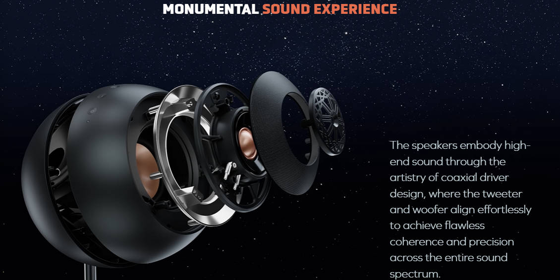 Creative Pebble Nova Premium 2.0 USB-C Speakers with Coaxial Driver