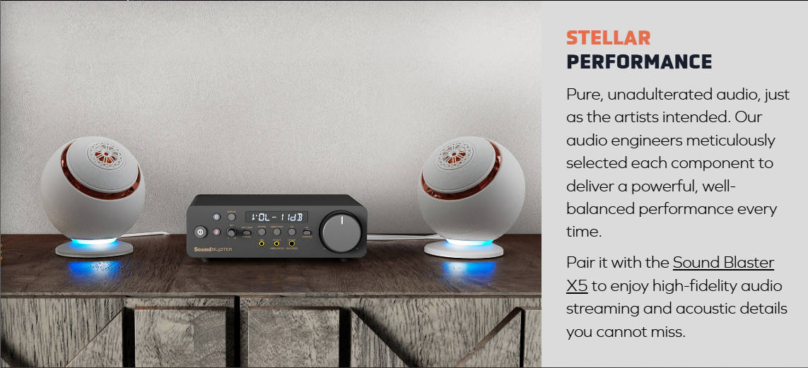 Creative Pebble Nova Premium 2.0 USB-C Speakers with Coaxial Driver