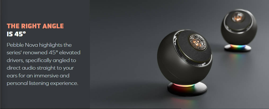 Creative Pebble Nova Premium 2.0 USB-C Speakers with Coaxial Driver