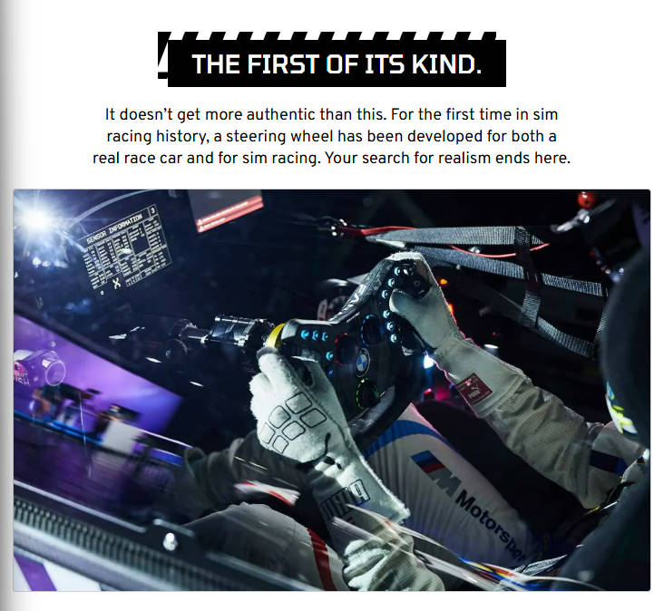 Fanatec Podium Steering Wheel BMW M4 GT3 - P_SW_BMW_GT3_H