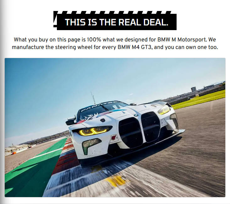 Fanatec Podium Steering Wheel BMW M4 GT3 - P_SW_BMW_GT3_H
