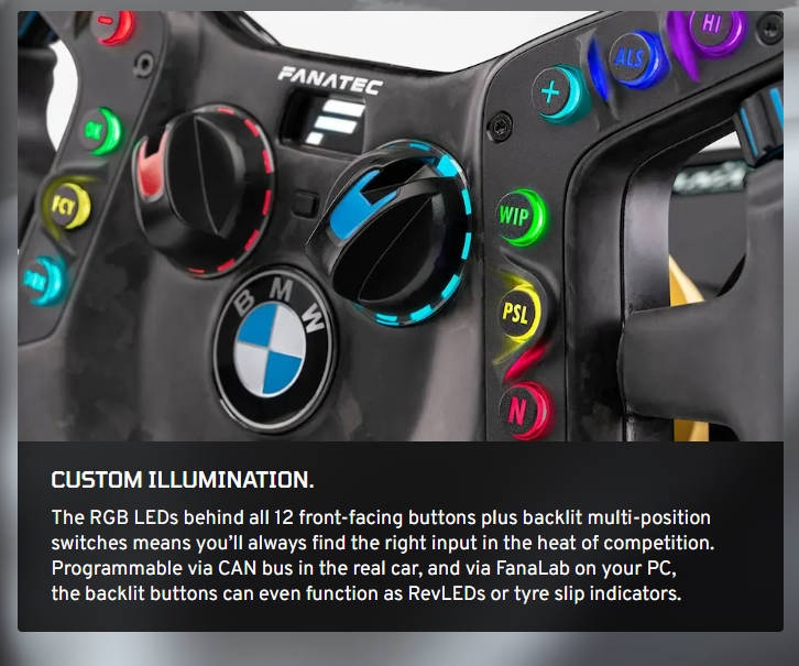Fanatec Podium Steering Wheel BMW M4 GT3 - P_SW_BMW_GT3_H