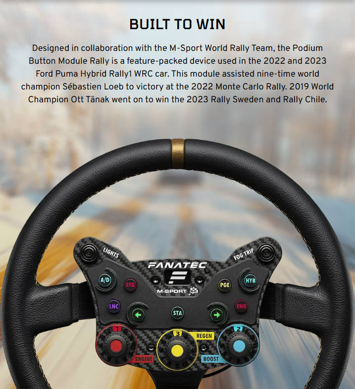 Fanatec Podium Button Module Rally - P_BM_R