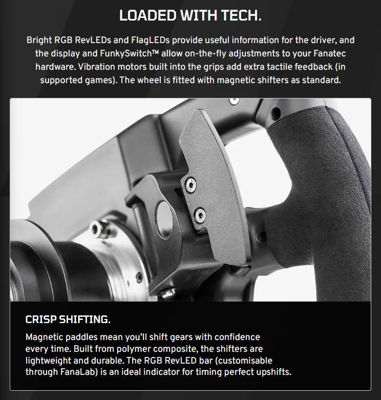 Fanatec ClubSport Steering Wheel F1 Esports V2 - CRD-9020010-WW