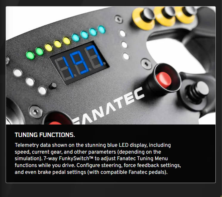 Fanatec ClubSport Steering Wheel F1 Esports V2 - CRD-9020010-WW