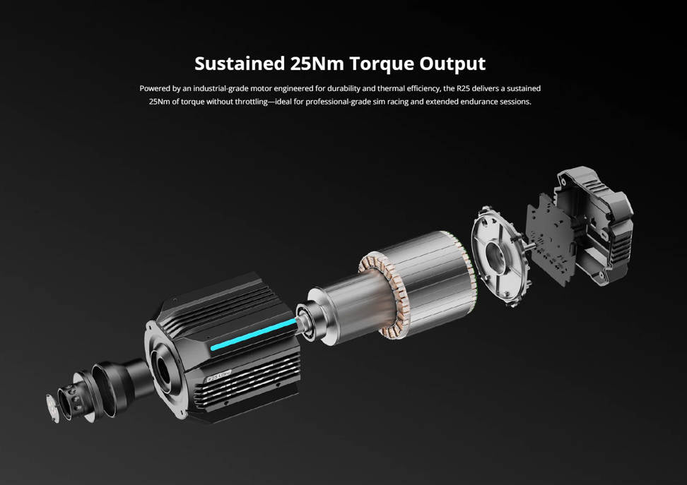 Moza R25 Ultra True Torque Direct Drive Wheel Base - RS091