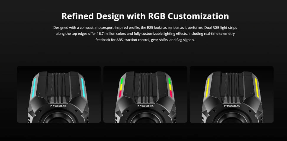 Moza R25 Ultra True Torque Direct Drive Wheel Base - RS091