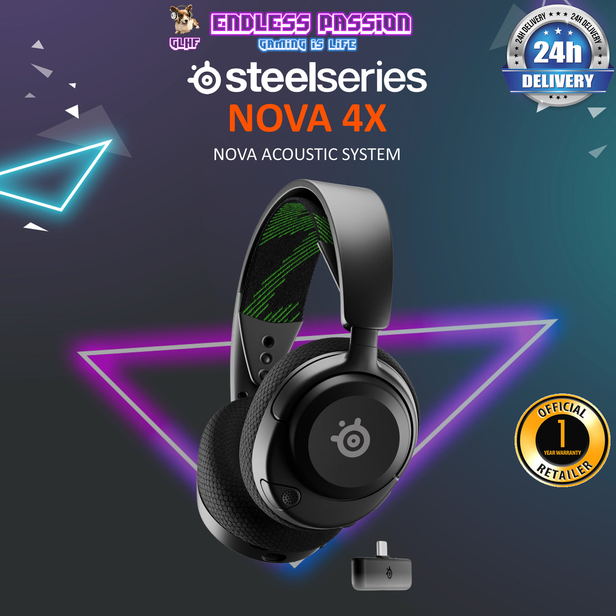 SteelSeries Arctis Nova 4X Wireless Gaming Headset