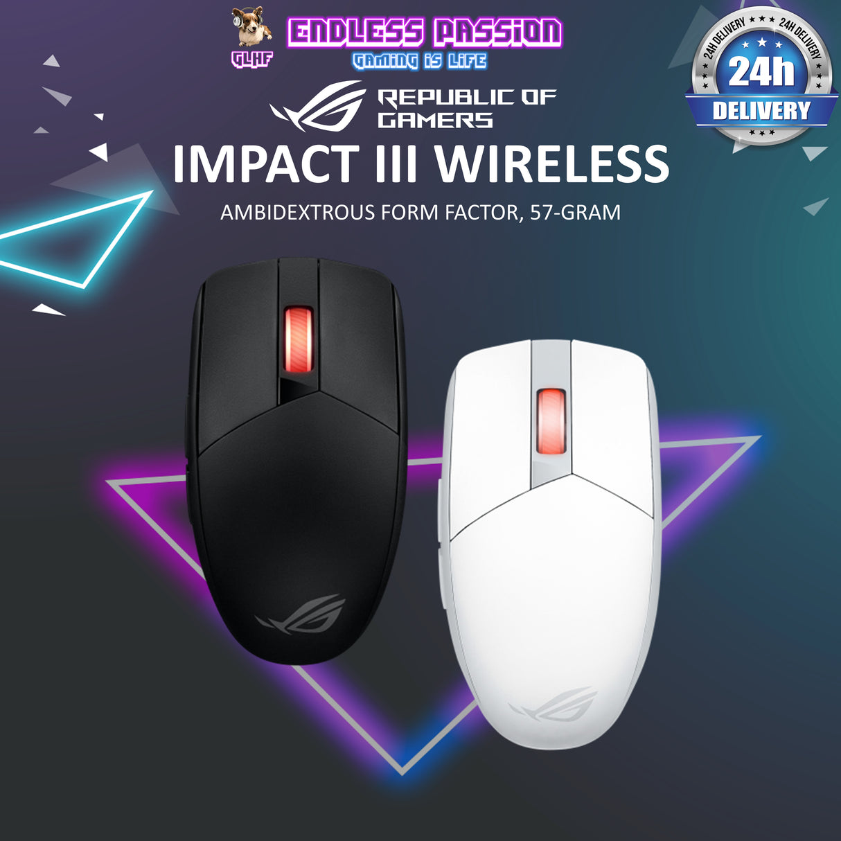 Asus ROG Strix Impact III Wireless Gaming Mouse