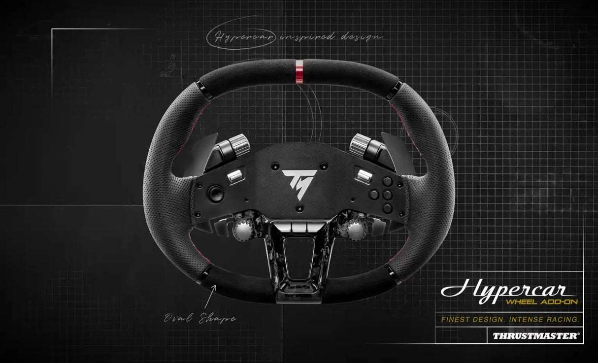 Thrustmaster Hypercar Wheel Add-On - Compatible with PC and Playstation
