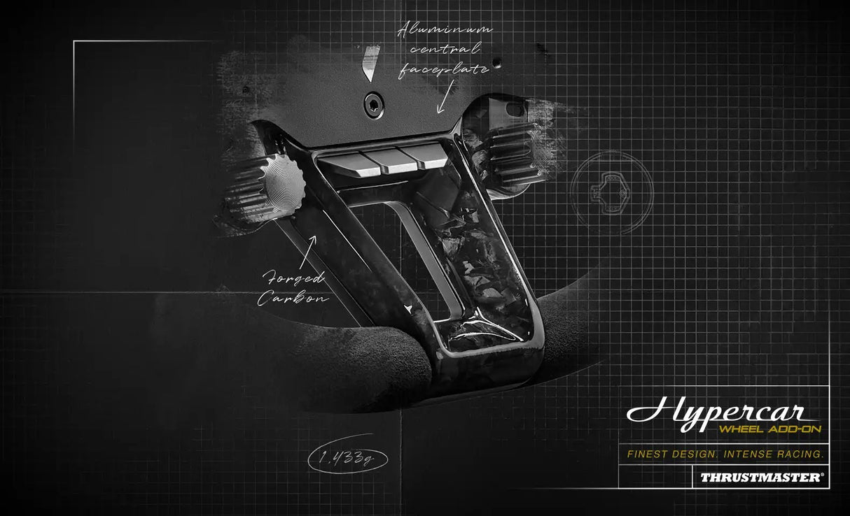 Thrustmaster Hypercar Wheel Add-On - Compatible with PC and Playstation
