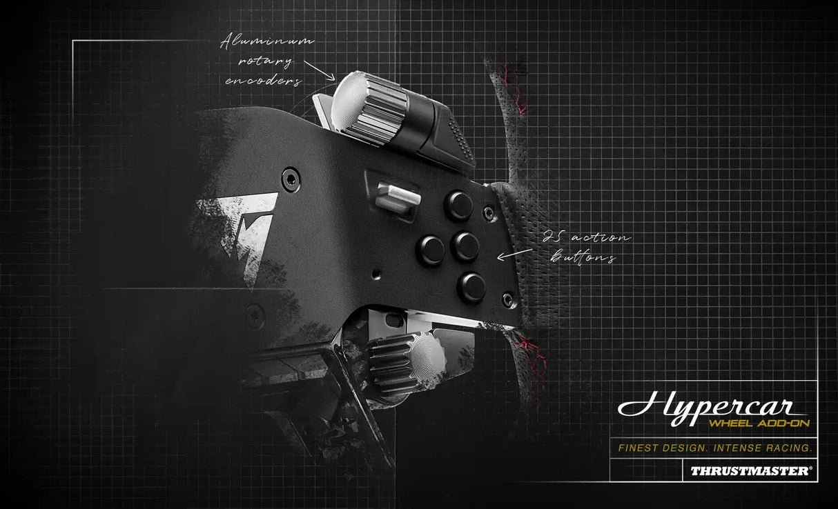 Thrustmaster Hypercar Wheel Add-On - Compatible with PC and Playstation
