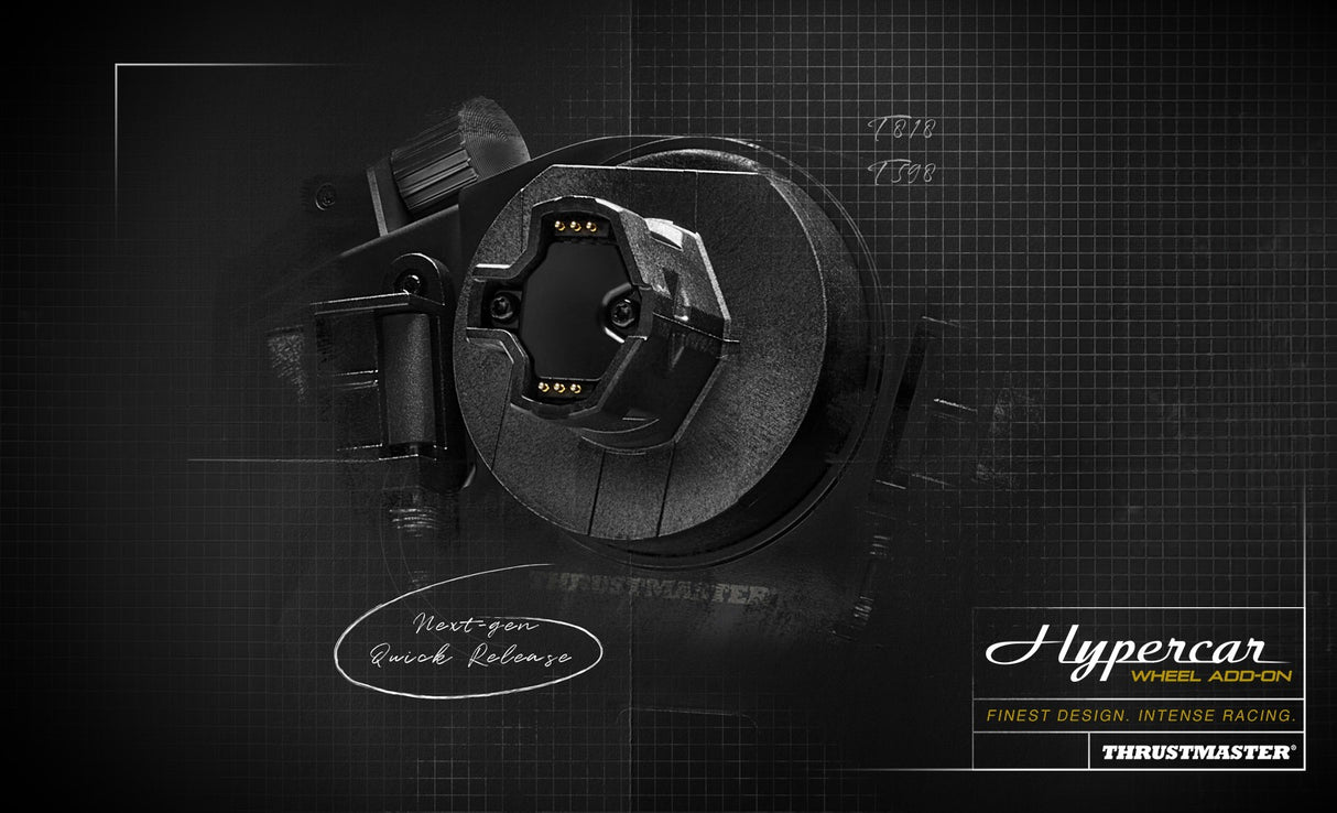 Thrustmaster Hypercar Wheel Add-On - Compatible with PC and Playstation