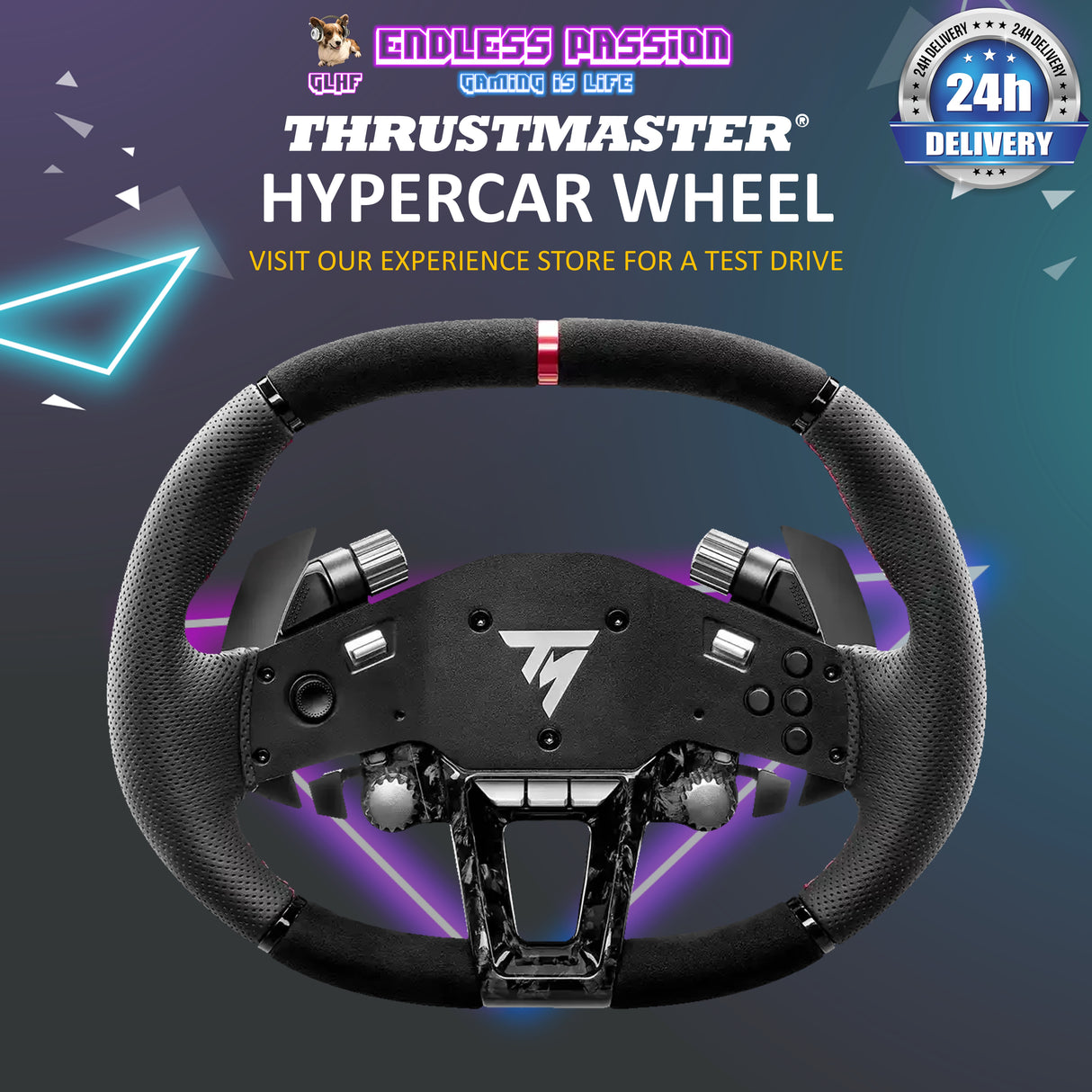 Thrustmaster Hypercar Wheel Add-On - Compatible with PC and Playstation