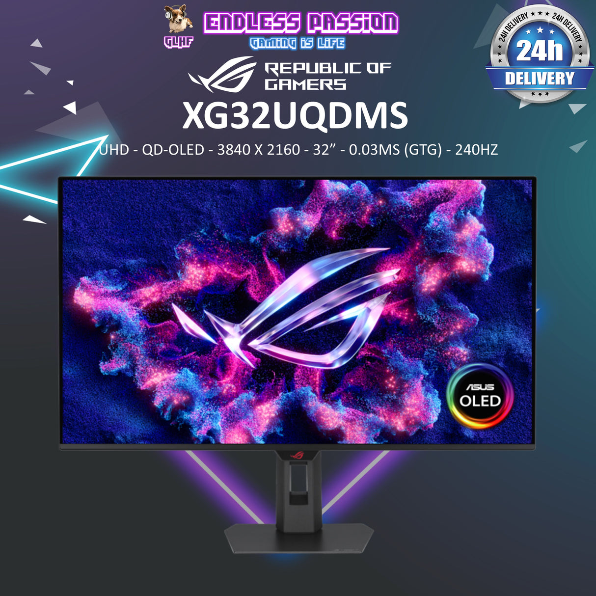 ASUS ROG Strix OLED XG32UQDMS 32-inch 4K QD-OLED panel Gaming Monitor
