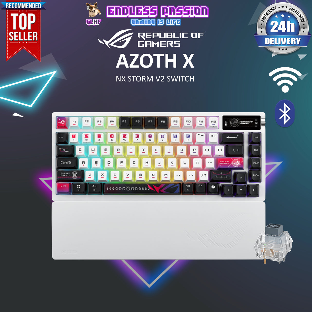 ASUS ROG Azoth X 75% Custom Gaming Keyboard