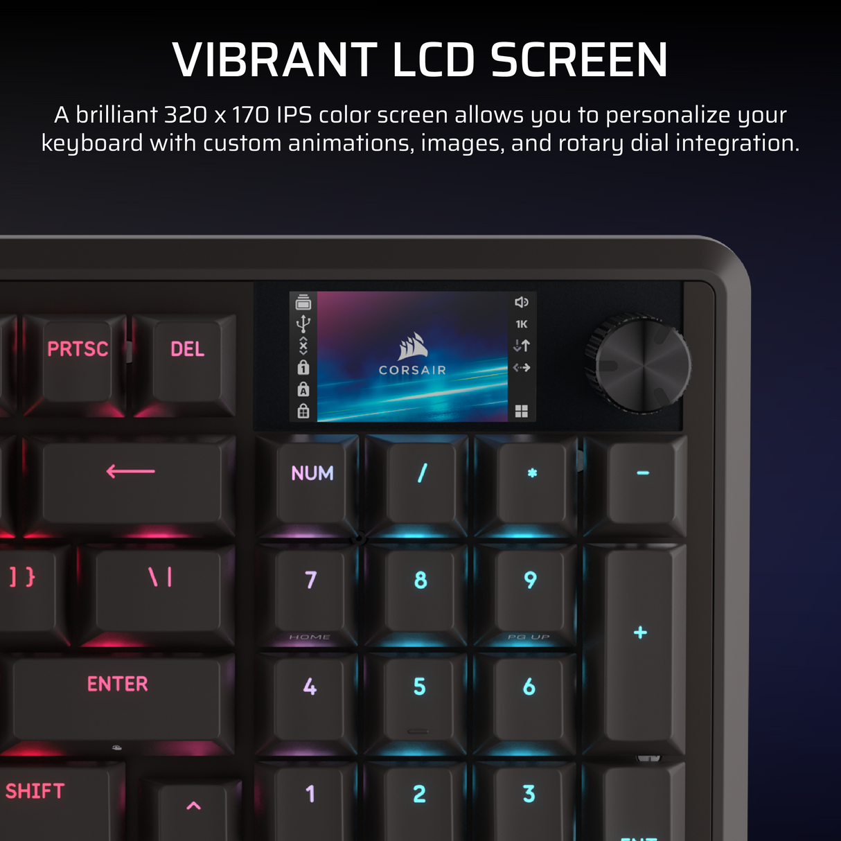 Corsair VANGUARD PRO 96 Hall Effect Gaming Keyboard - MGX Hyperdrive magnetic switches