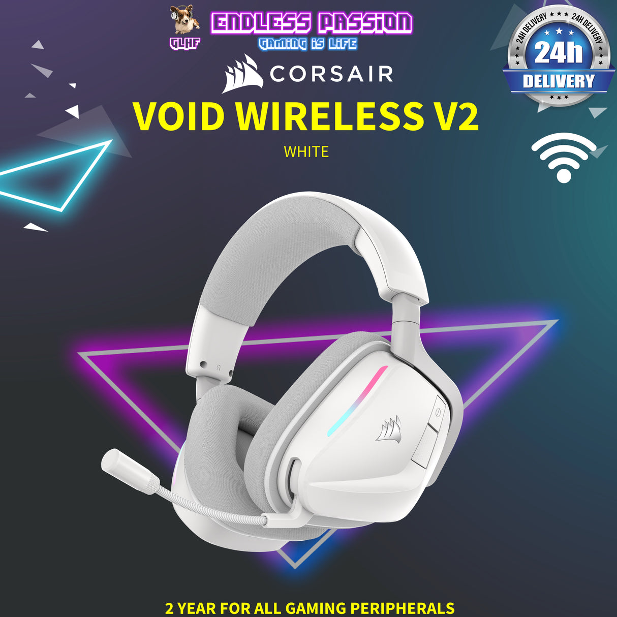 Corsair Void Wireless V2 Premium Wireless Headphones