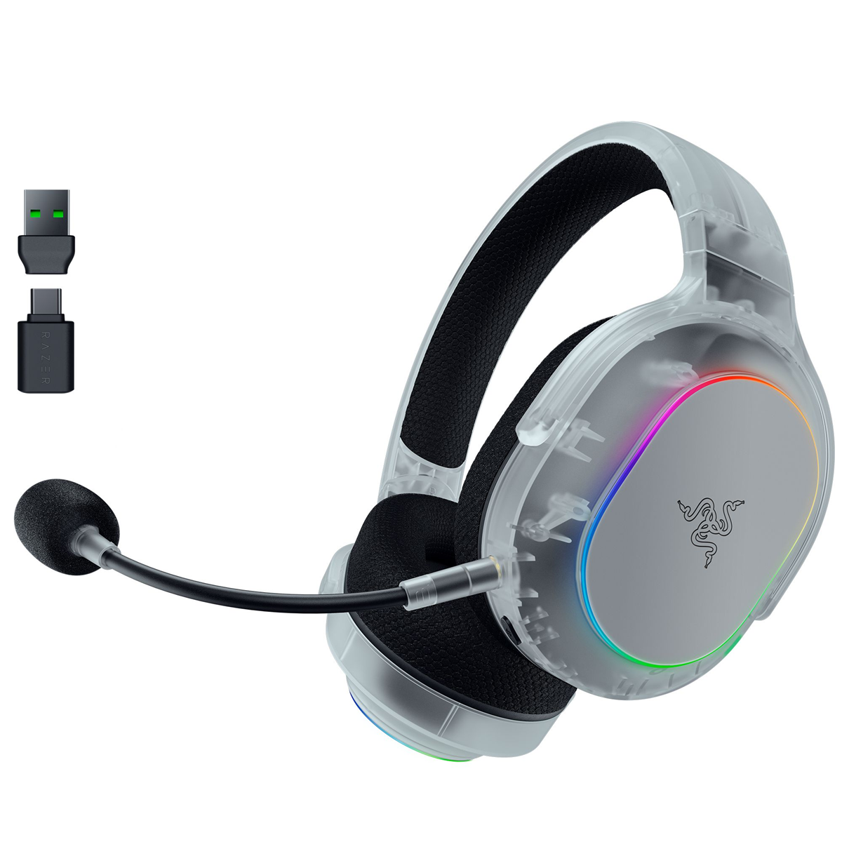 Razer Barracuda X Chroma - Wireless Multi-Platform Gaming and Mobile Headset - Phantom White Edition