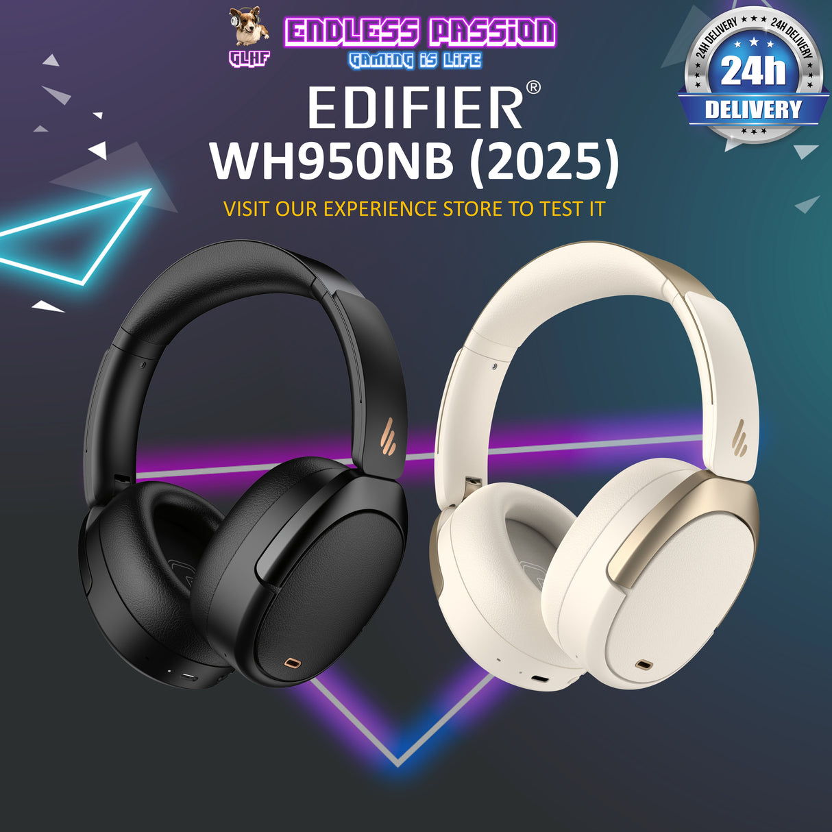 Edifier WH950NB (2025) Hybrid Active Noise Cancelling Wireless Headphones