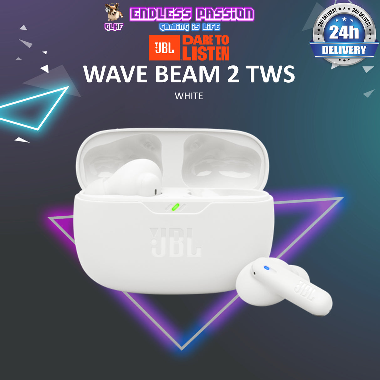 JBL Wave Beam 2 True Wireless Noise Cancelling Earbuds