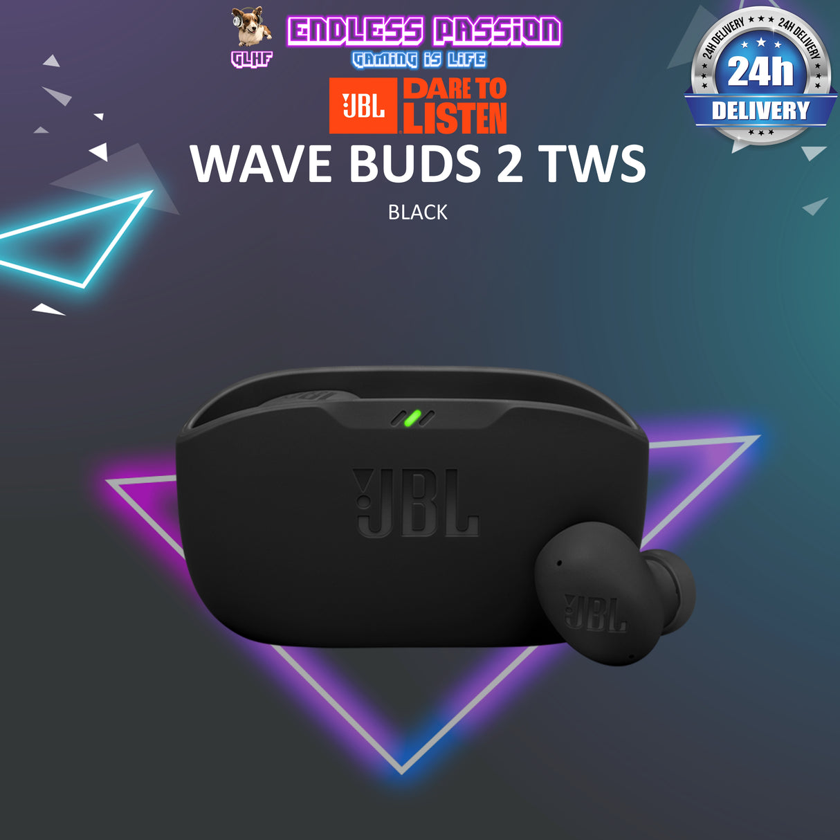 JBL Wave Buds 2 True Wireless Noise Cancelling Earbuds