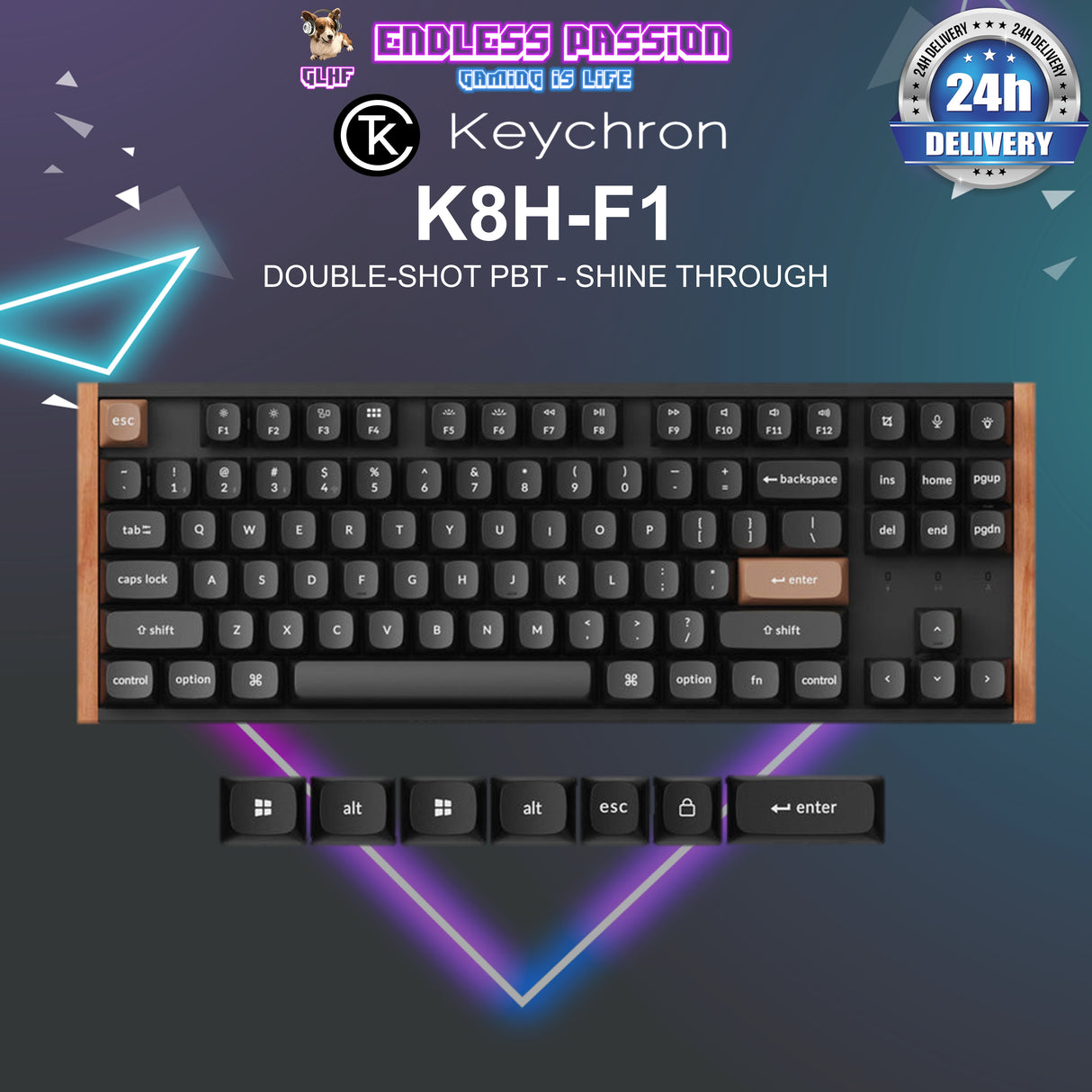 Keychron K8 HE Wireless Magnetic Switch Custom Keyboard
