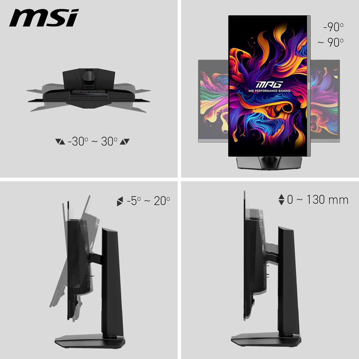 MSI MPG 272URX QD-OLED Gaming Monitor - 27 Inch 240Hz 4K UHD 0.03ms