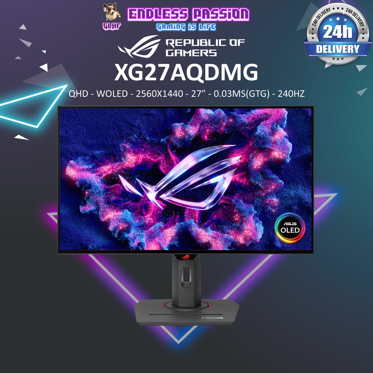 ASUS ROG Strix OLED XG27AQDMG Gaming Monitor