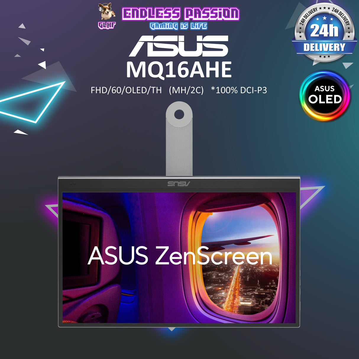 ASUS ZenScreen OLED MQ16AHE Portable Monitor