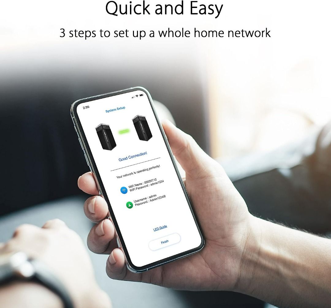 Asus ZenWiFi Pro ET12 AXE11000 Tri-Band WiFi 6E Mesh Router (2-Pack)