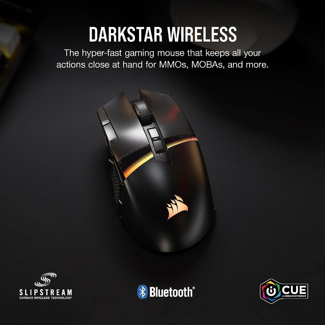 Corsair DARKSTAR Wireless MMO/MOBA Gaming Mouse