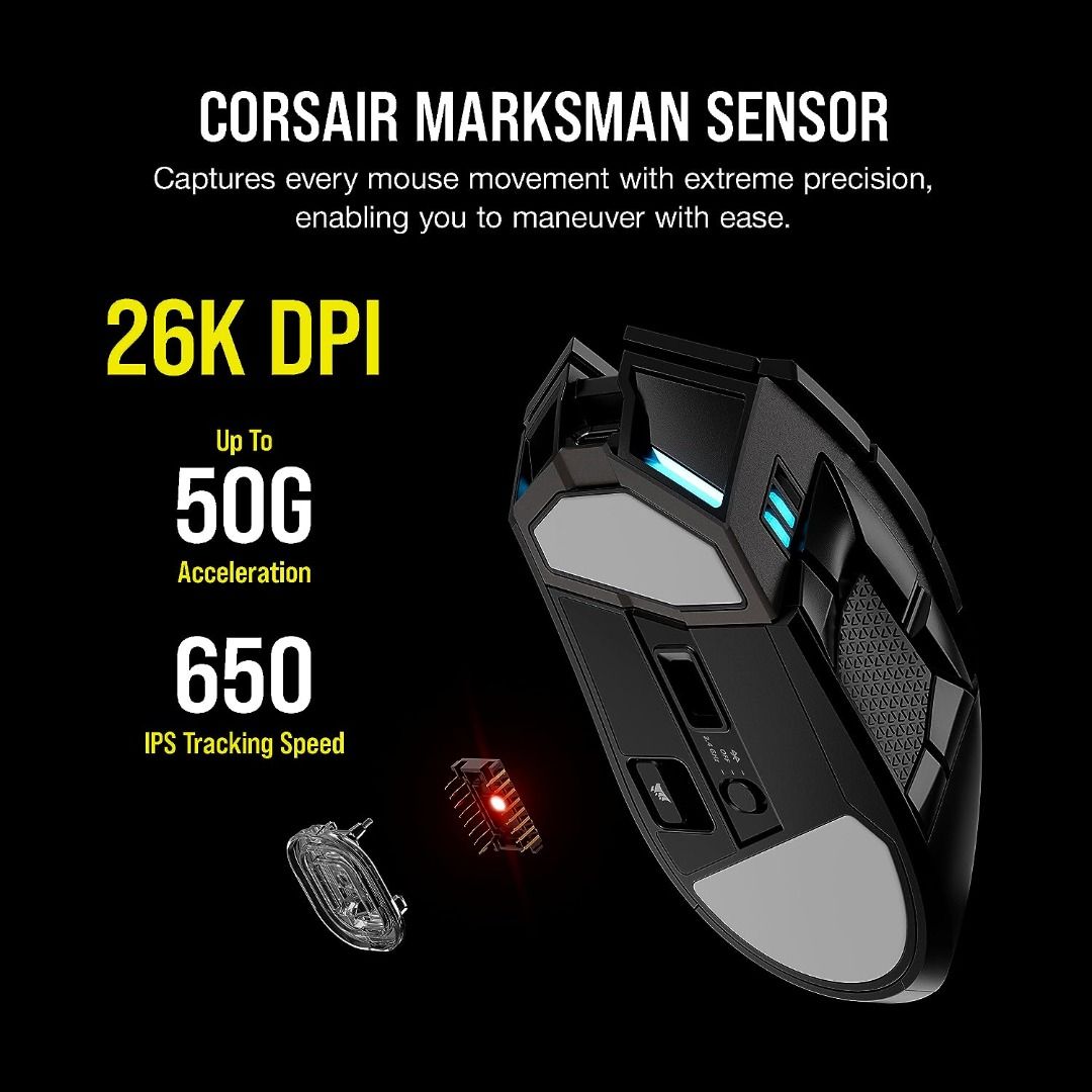 Corsair DARKSTAR Wireless MMO/MOBA Gaming Mouse