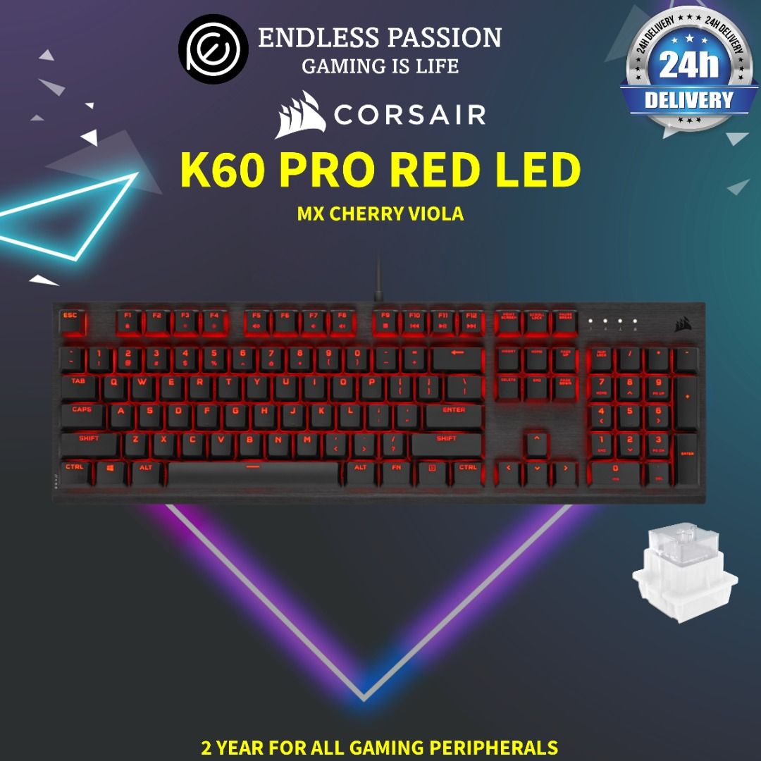 CORSAIR K60 PRO Wired Mechanical Gaming Keyboard