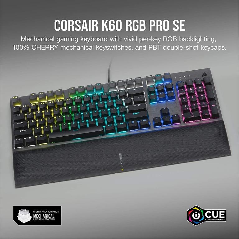 Corsair K60 RGB PRO SE Wired Mechanical Gaming Keyboard