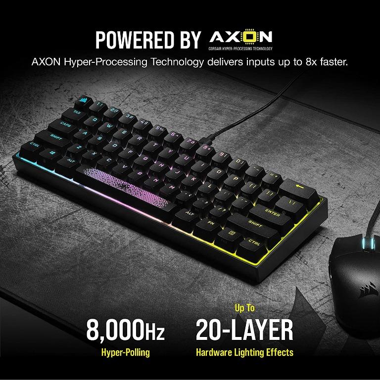 Corsair K65 RGB Mini 60% Wired Mechanical Gaming Keyboard