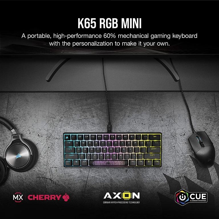 Corsair K65 RGB Mini 60% Wired Mechanical Gaming Keyboard